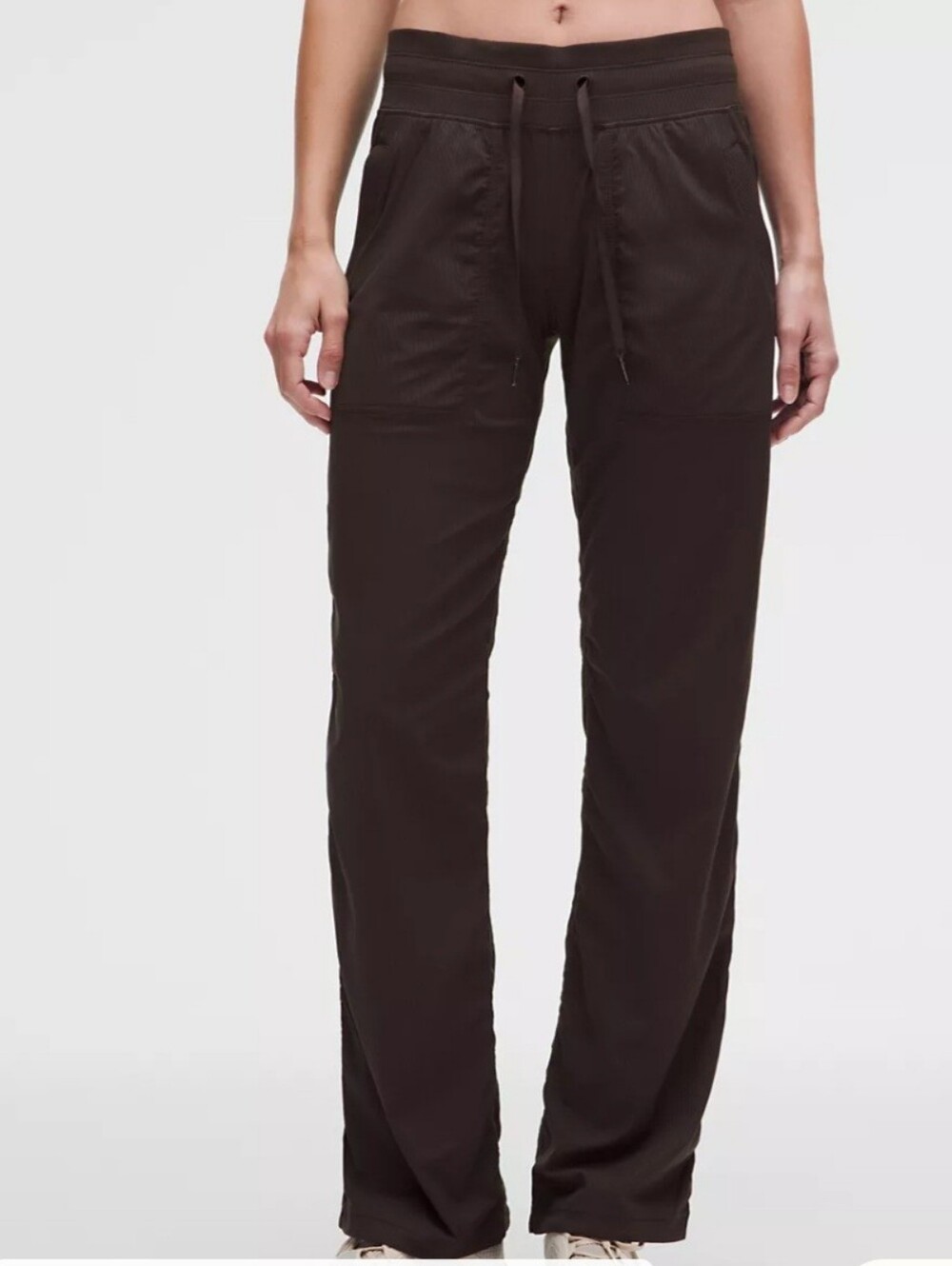 Lululemon Dance Studio Mid-Rise Regular Pants Brown Drawstring Sz  XS